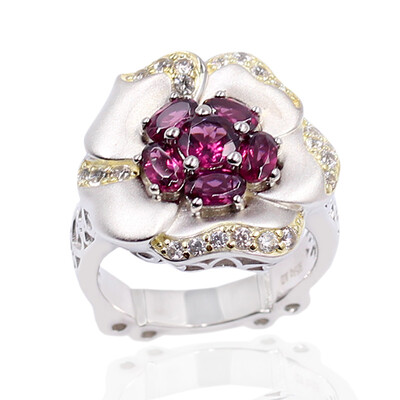 Anello in argento con Rodolite (Dallas Prince Designs)