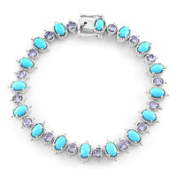 Bracciale in argento con Turchese Sleeping Beauty (Dallas Prince Designs)