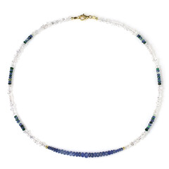 Collana in argento con Quarzo Herkimer (Riya)