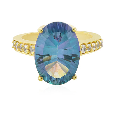 Anello in argento con Quarzo Oceano