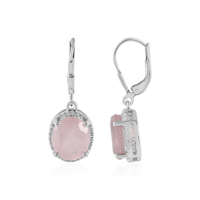 Orecchini in argento con Quarzo Rosa
