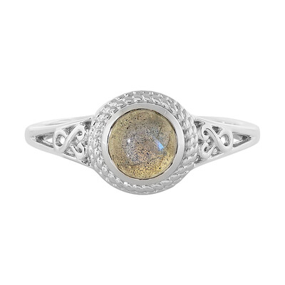 Anello in argento con Labradorite
