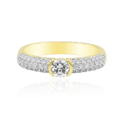 Anello in oro con Diamante IF (D)