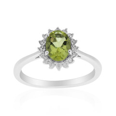 Anello in argento con Quarzo Ouro Verde