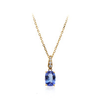 Collana in oro con Tanzanite