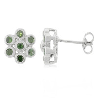 Orecchini placcati in platino con Diamante Fancy