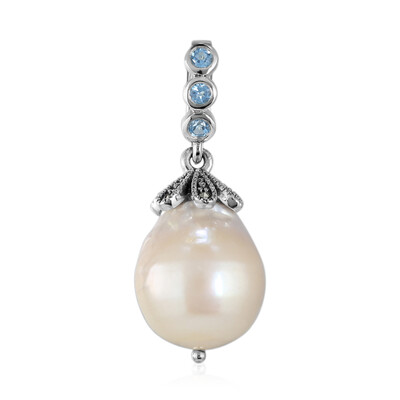 Ciondolo in argento con Perla di Acqua Dolce (TPC)