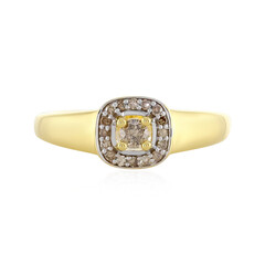 Anello in argento con Diamante Champagne I4