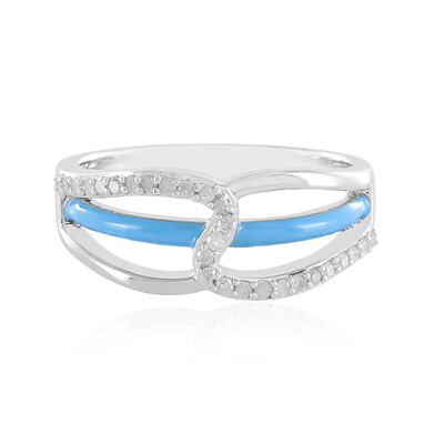 Anello in argento con Diamante I3 (J)