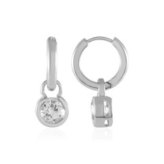 Orecchini in argento con Topazio Bianco