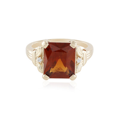 Anello in oro con Granato Essonite
