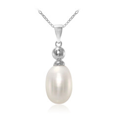 Collana in argento con Perla di Acqua Dolce