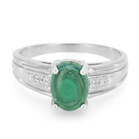 Anello in argento con Malachite