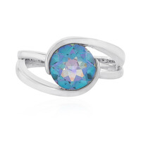 Anello in argento con Quarzo Oceano