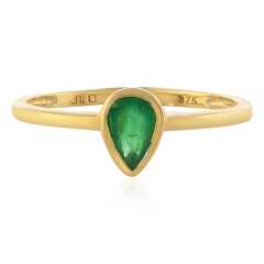Anello in oro con Smeraldo Zambia
