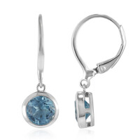 Orecchini in argento con Topazio Blu Cielo