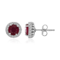 Orecchini in argento con Rubino Bemainty