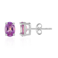 Orecchini in argento con Topazio Mistico Fucsia