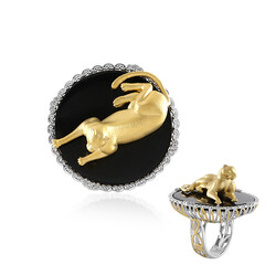 Anello in argento con Onice Nero (Gems en Vogue)