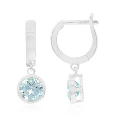 Orecchini in argento con Topazio Blu Cielo