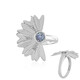 Anello in argento con Tanzanite (non riscaldata) (SAELOCANA)