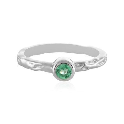 Anello in argento con Smeraldo Russo