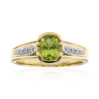 Anello in oro con Peridoto Arizona (Amanda Adkins)
