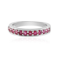 Anello in argento con Rubino del Madagascar