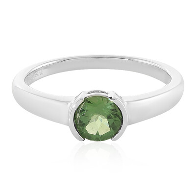 Anello in argento con Apatite Cromo