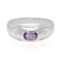 Anello in argento con Zaffiro Ceylon Porpora (non riscaldato)