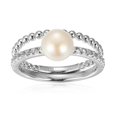 Anello in argento con Perla di Acqua Dolce
