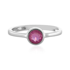 Anello in argento con Zaffiro Rosa del Madagascar