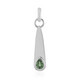 Ciondolo in argento con Zaffiro Verde di Tuléar  (Pallanova)