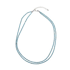 Collana in argento con Apatite Blu Neon