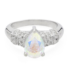 Anello in argento con Topazio Moonlight