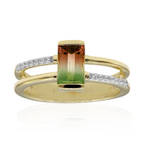 Anello in oro con Tormalina Bicolore