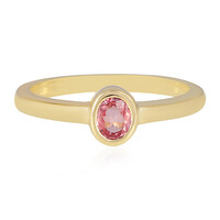 Anello in oro con Zaffiro Padparadscha