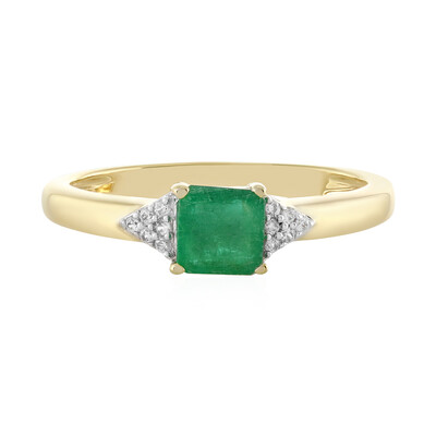 Anello in argento con Smeraldo Brasiliano