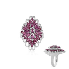 Anello in argento con Rodolite