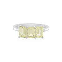 Anello in argento con Quarzo Limone