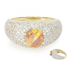 Anello in oro con Sfalerite