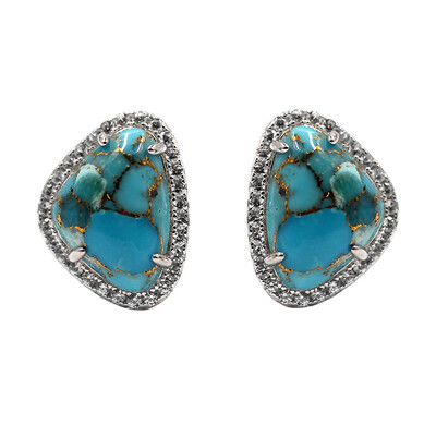 Orecchini in argento con Turchese Ramato Blu (Faszination Türkis)