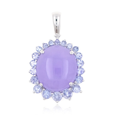 Ciondolo in oro con Giada Lavanda