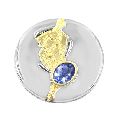 Ciondolo in argento con Fluorite Cangiante (MONOSONO COLLECTION)
