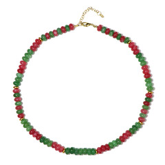 Collana in argento con Ematite Dorata (Riya)