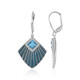 Orecchini in argento con Topazio Blu Svizzero (Adela Silber)