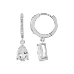Orecchini in argento con Topazio Bianco