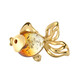 Ciondolo in argento con Ambra Sunrise Baltica (dagen)