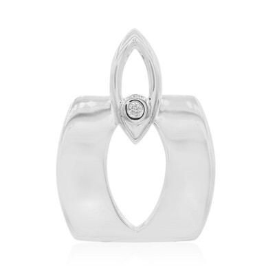 Ciondolo in argento con Diamante I1 (G) (Annette)
