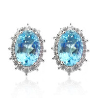 Orecchini in argento con Topazio Blu Cielo (Dallas Prince Designs)